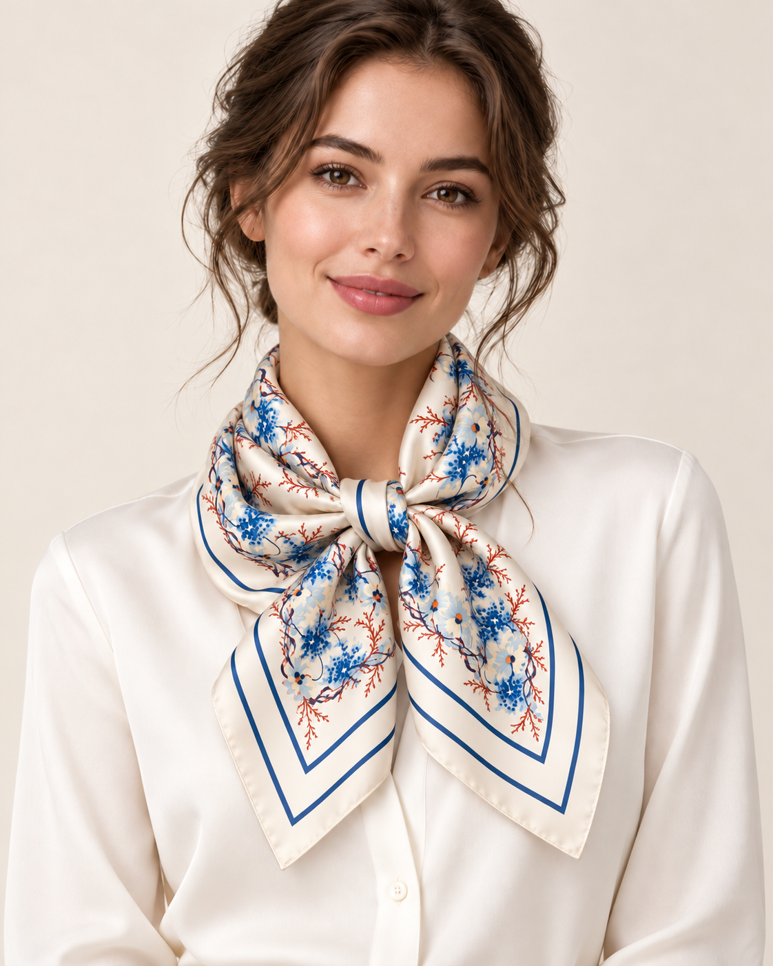 Шовкова хустка SH 411 A26 (90*90) Halverley